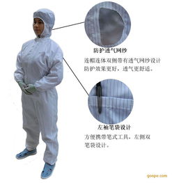 供应连体防尘服 洁净无尘服 连体连帽 库存批发